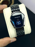 Women's Square Dial Chain Strap Watch – Black & Silver