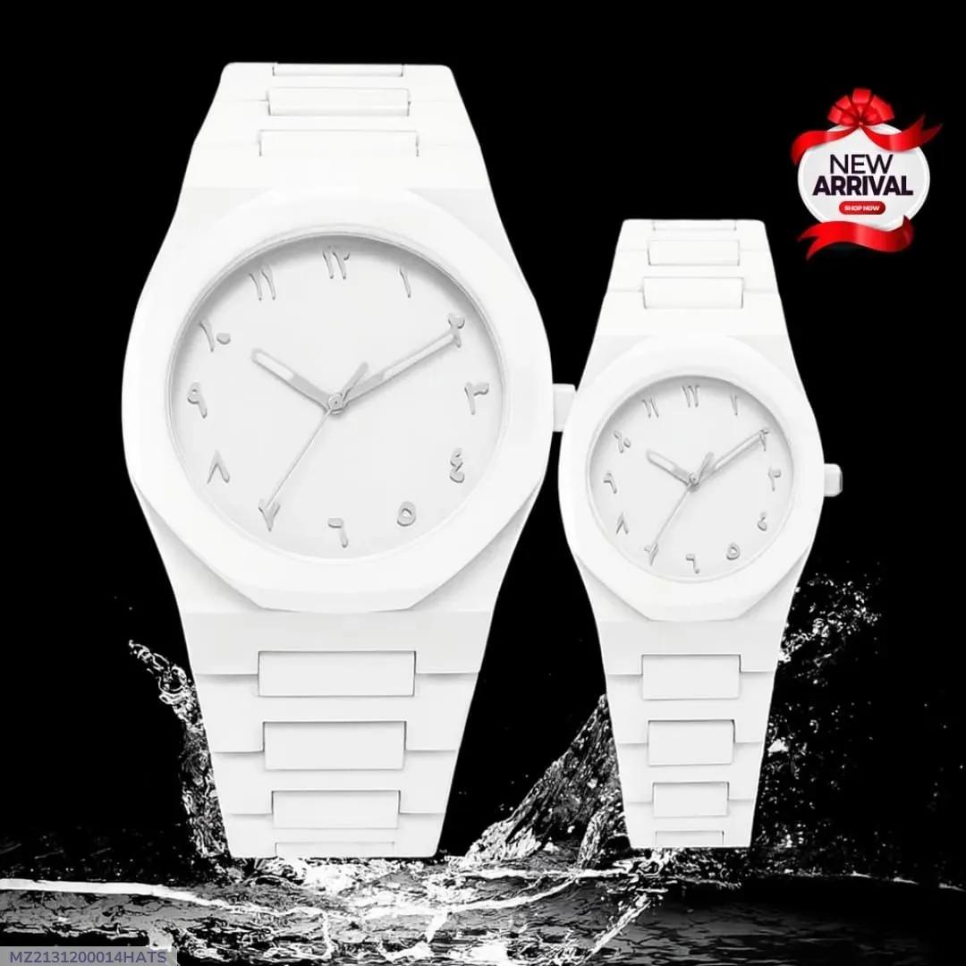 White carbon fiber couple watch packaging