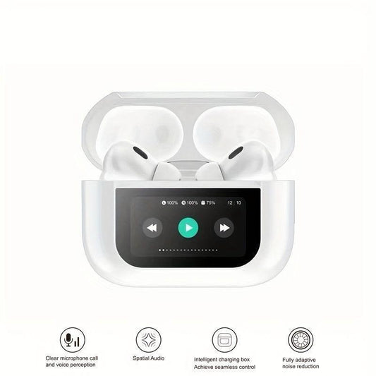 Premium Wireless Earbuds ANC+ Touchscreen Control